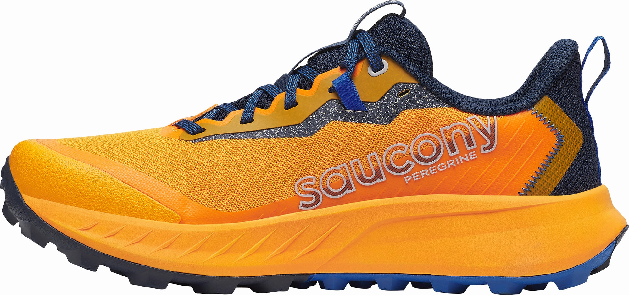 Robust Layered Propulsion Plate Saucony Peregrine 15 Mens Trail Running Shoes - Orange