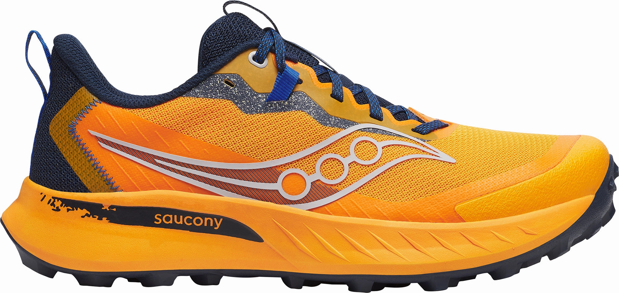 track - specific shoes Saucony Peregrine 15 Mens Trail Running Shoes - Orange