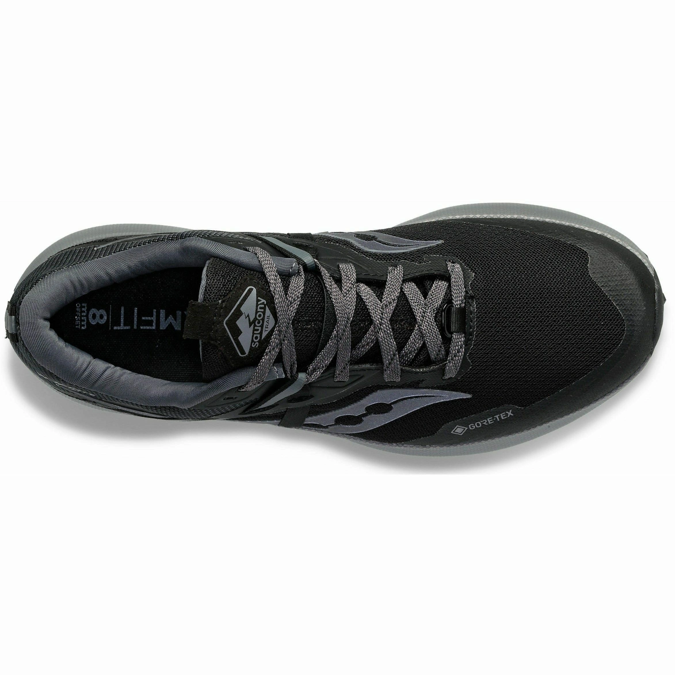 Saucony Ride 15 TR GORE-TEX Mens Trail Running Shoes - Black Responsive Cushion wellness