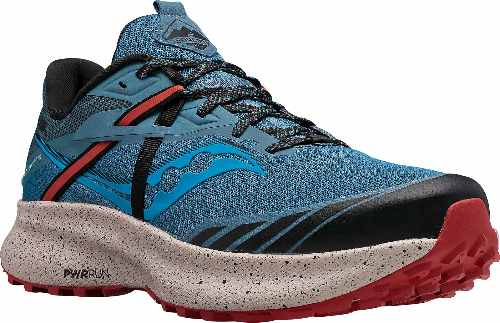 Saucony Ride 15 TR Mens Trail Running Shoes - Blue hook - and - loop