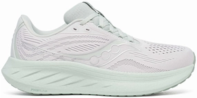 Saucony Ride 18 Womens Running Shoes - Grey Ergonomic Heel Support Supportive Lining