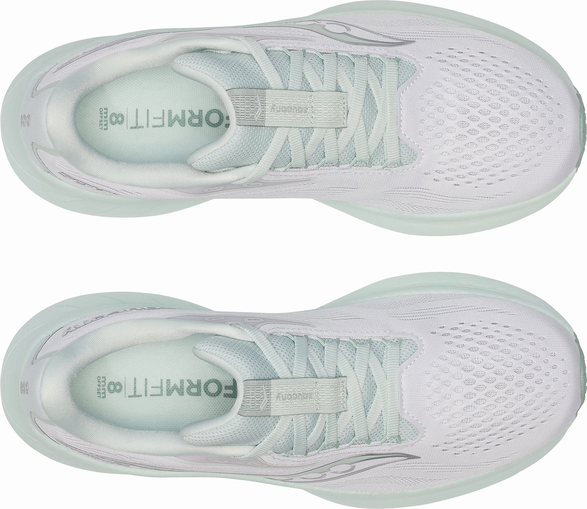 Thermal Regulating Lining Ready To Go Saucony Ride 18 Womens Running Shoes - Grey