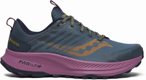 forest - runner high - arch shoe support Saucony Ride TR2 GORE-TEX Womens Trail Running Shoes - Blue