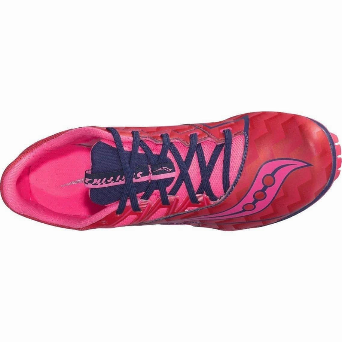 Saucony Spitfire 4 Womens Sprint Running Spikes - Pink Comfort Lining