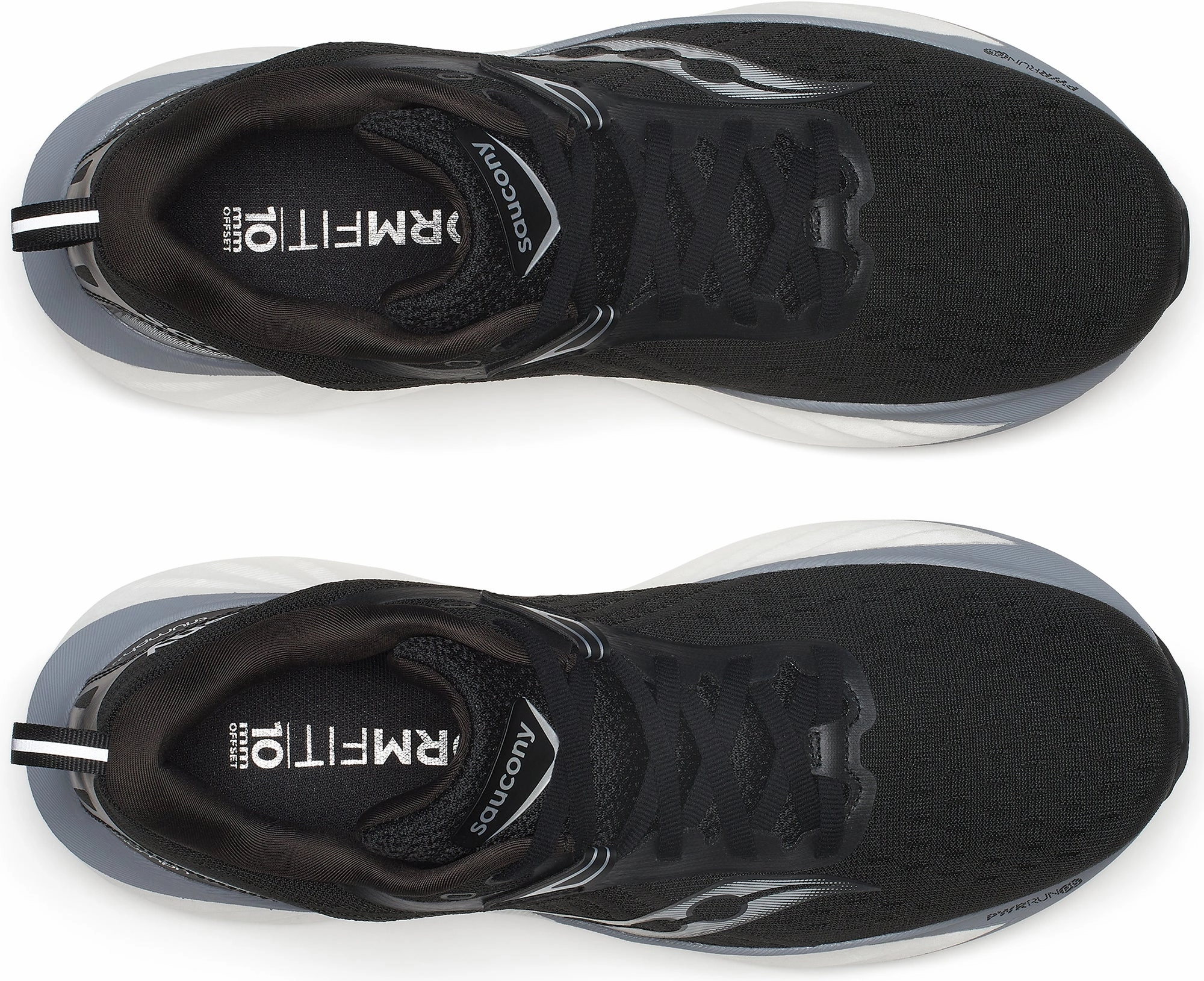 Saucony Triumph 22 Mens Running Shoes - Black running alone Enhanced Heel Counter