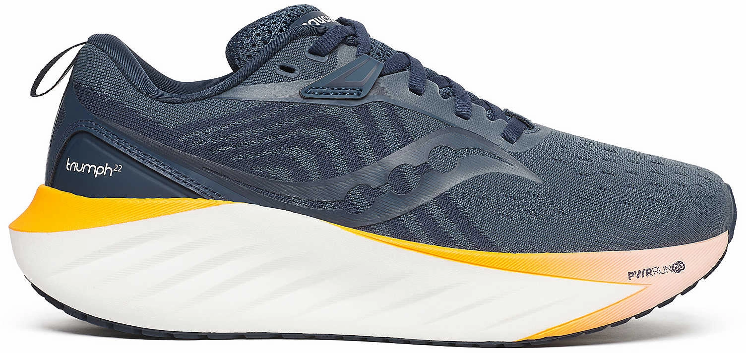 cloud - design shoes Saucony Triumph 22 Womens Running Shoes - Blue