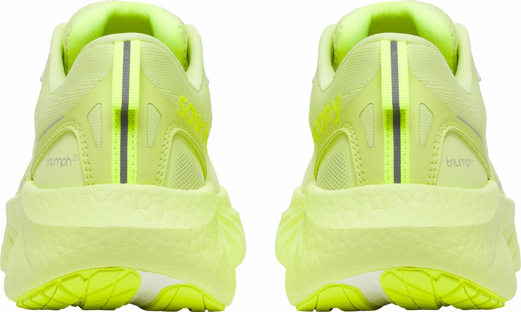 Saucony Triumph 22 Womens Running Shoes - Yellow fast running shoe performance