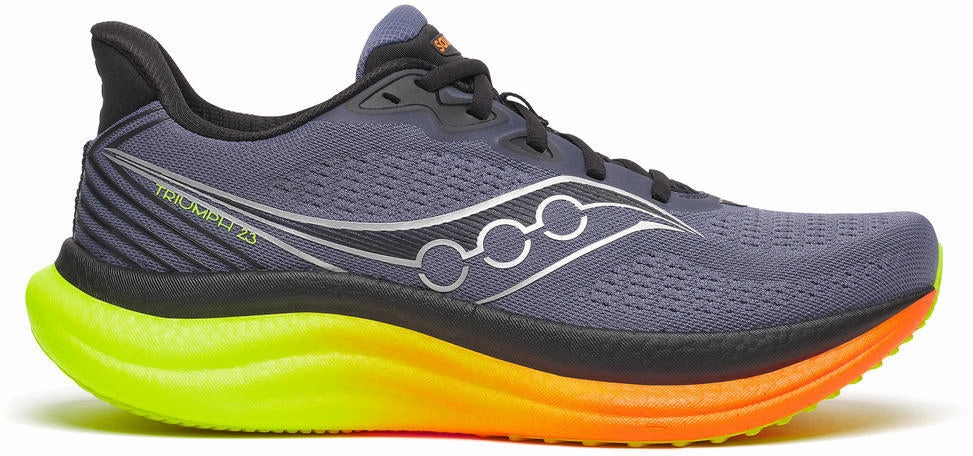 Saucony Triumph 23 Mens Running Shoes - Grey sporty shoe appeal anti - odor shoes