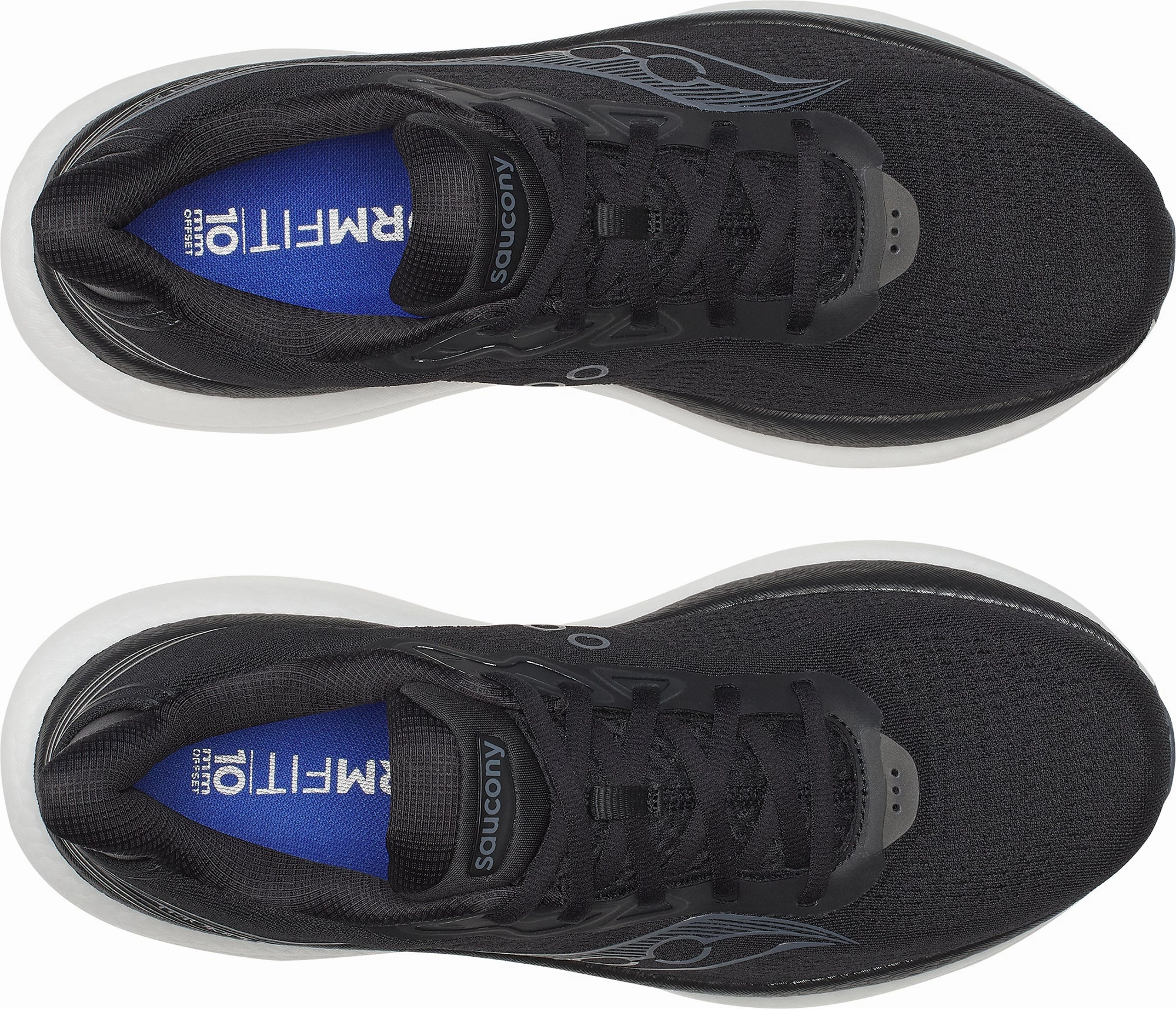 Responsive Sole Construction Saucony Triumph 23 WIDE FIT Mens Running Shoes - Black