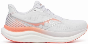 Saucony Triumph 23 Womens Running Shoes - White EVA Composite Sole buckle closure shoes