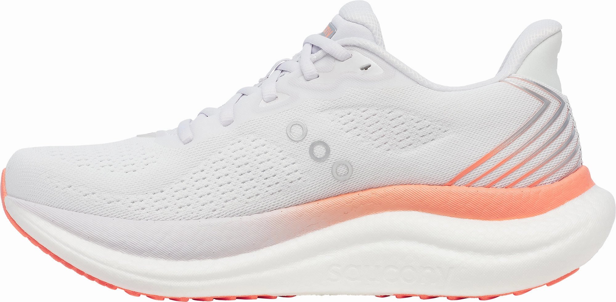 Saucony Triumph 23 Womens Running Shoes - White rubber - outsole - traction shoes adjustable - strap - feature shoes