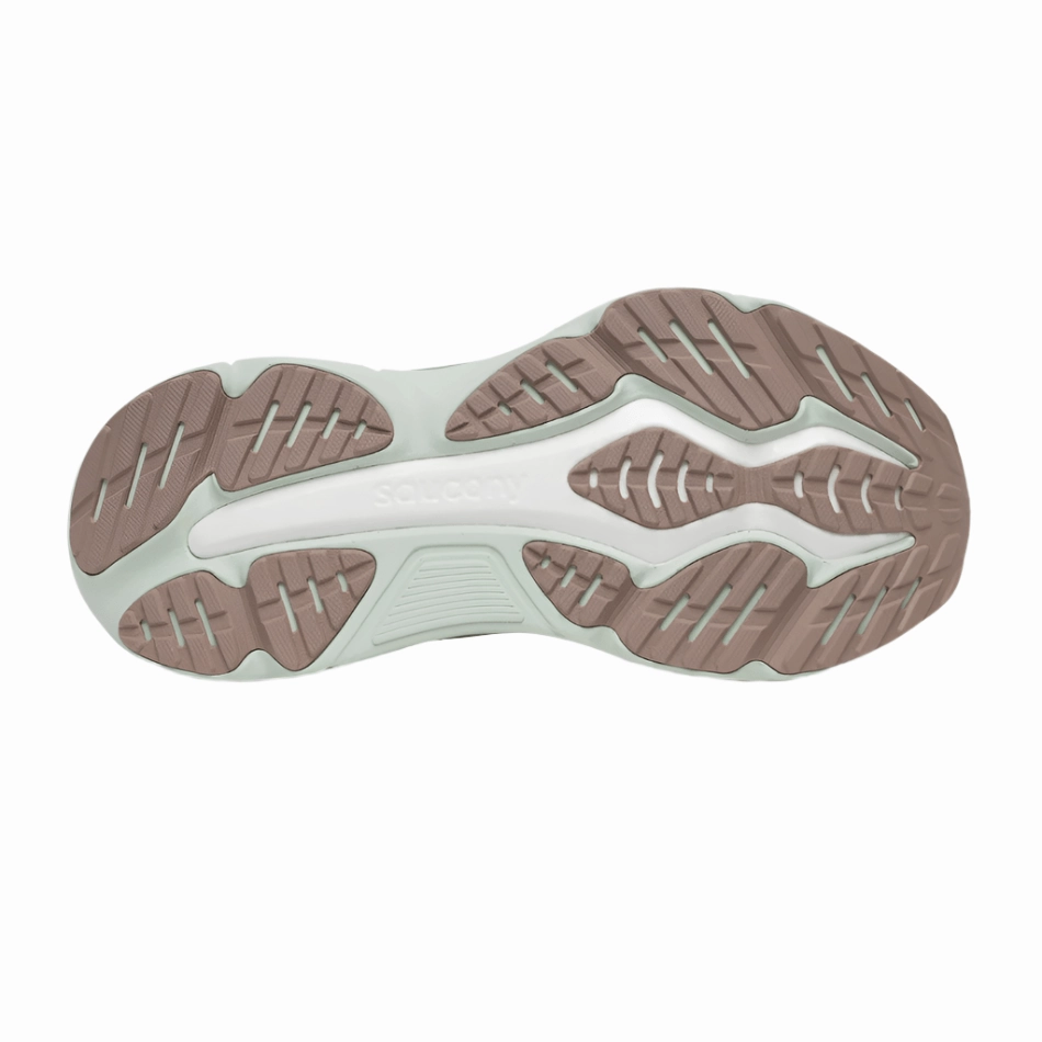 track running footwear Saucony Women's Hurricane 25 Running Shoes in Iceberg/Aloe AW25