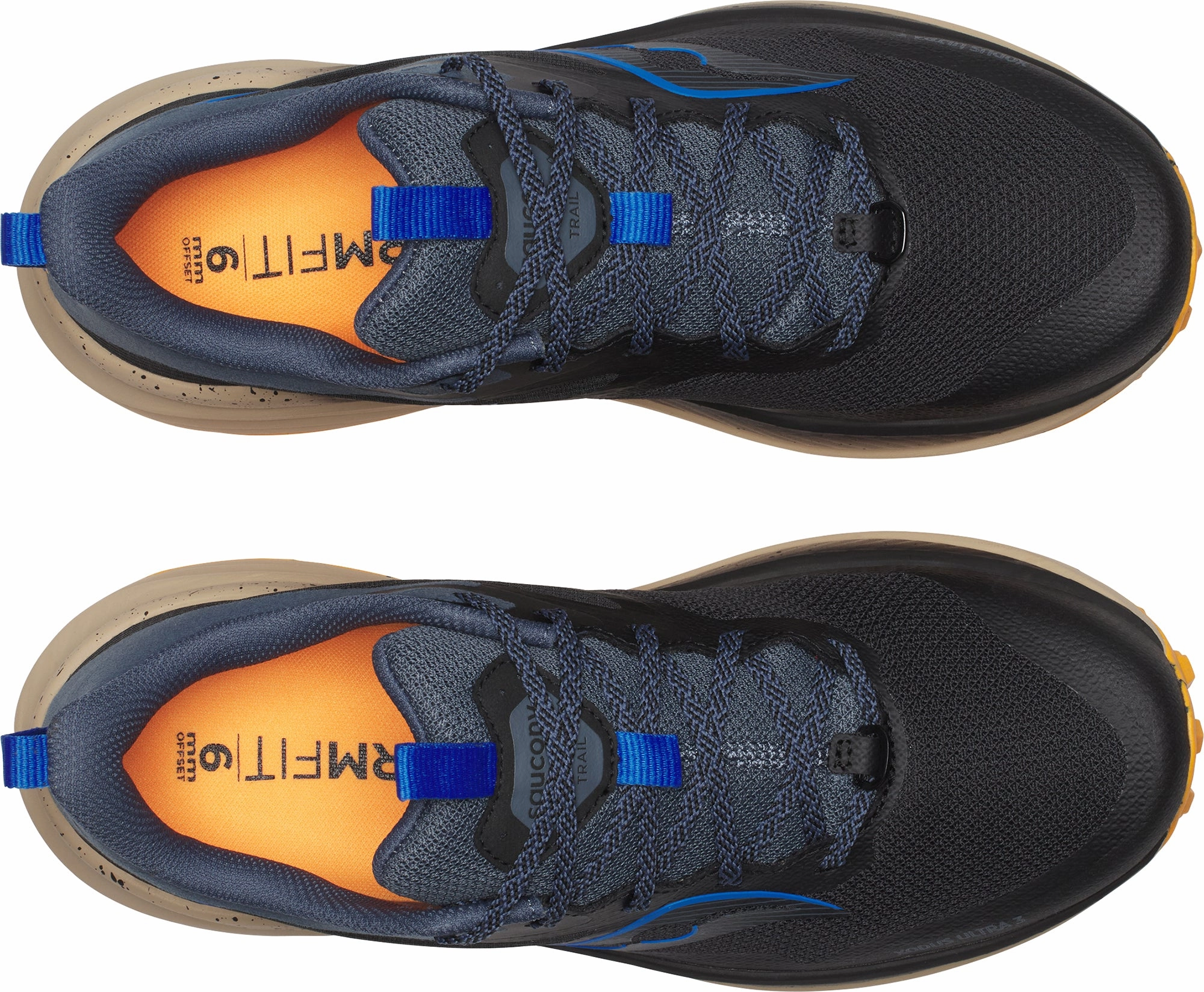 sustainable production shoes Saucony Xodus Ultra 3 Mens Trail Running Shoes - Black