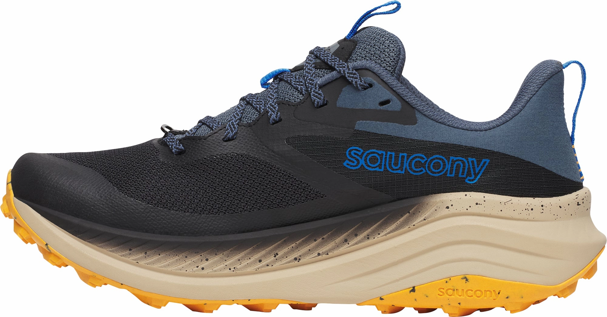 Torsion control Saucony Xodus Ultra 3 Mens Trail Running Shoes - Black