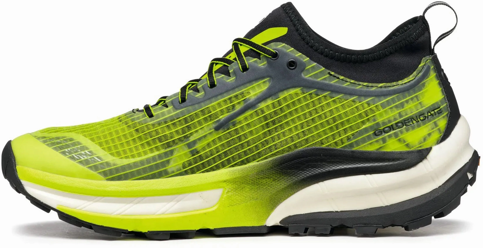 Scarpa Golden Gate ATR Mens Trail Running Shoes - Green Stretch Lace Cover