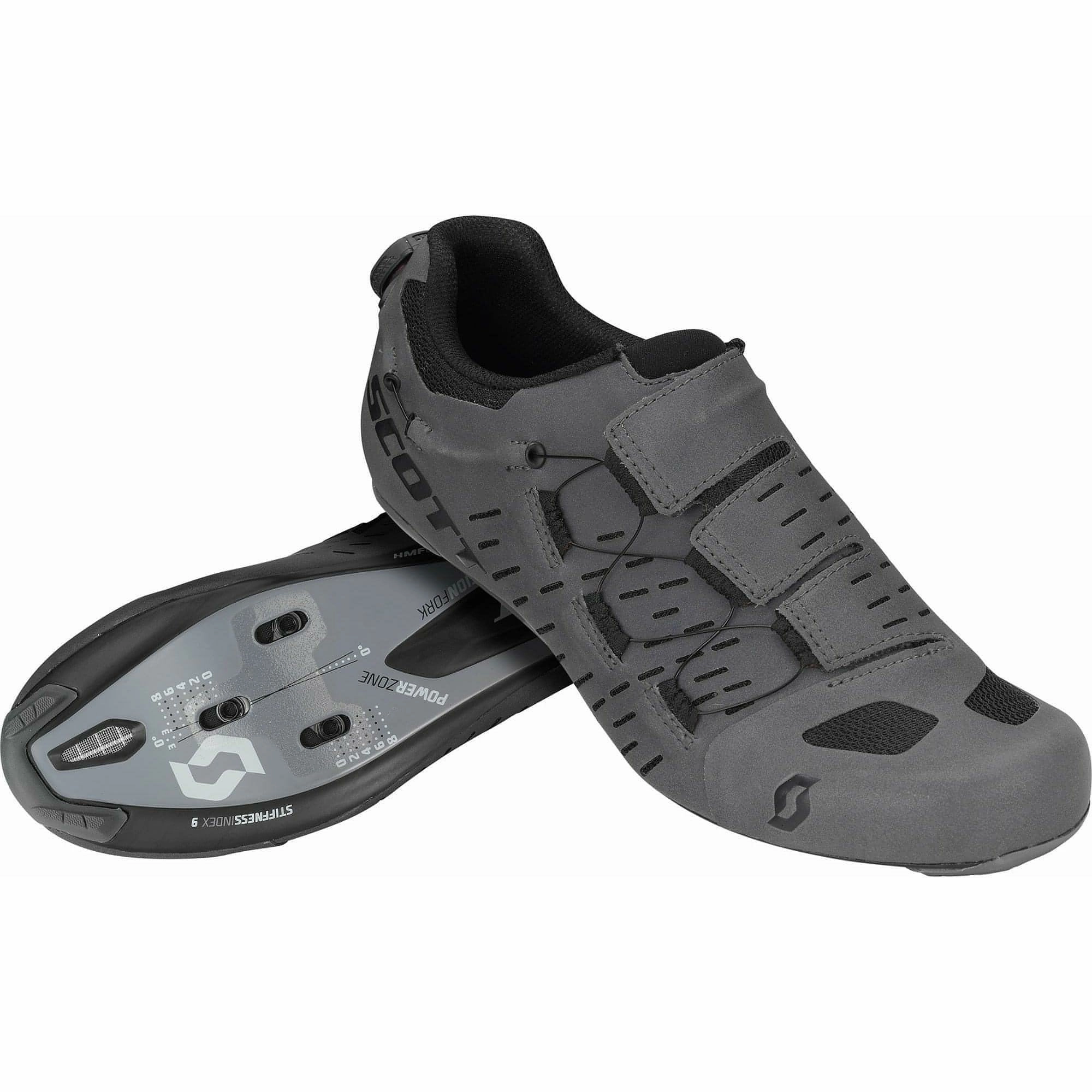 Sophisticated piece Hydrophobic Upper Coating Scott Aero TT Mens Road Cycling Shoes - Grey