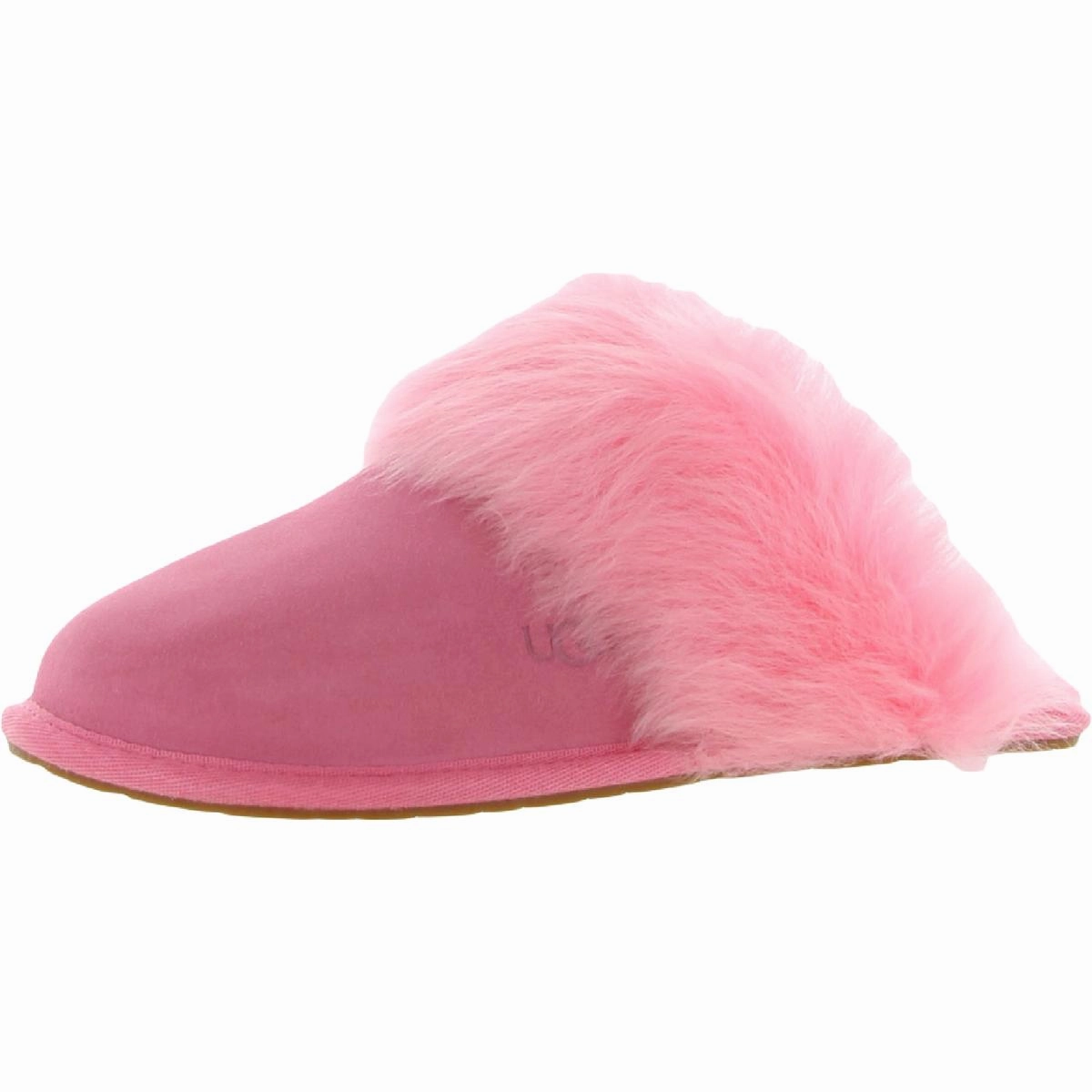 Scuff Sis Womens Sheepskin Slip On Scuff Slippers Minimal Slide