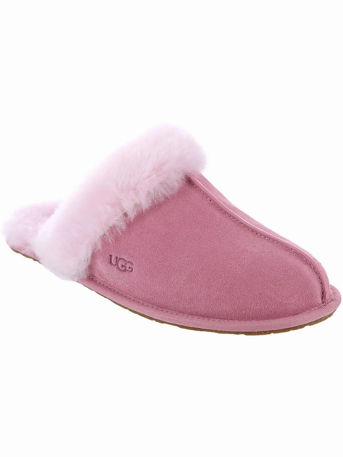 Resilient Breathable Material Scuffette II Womens Suede Comfort Slip-On Slippers