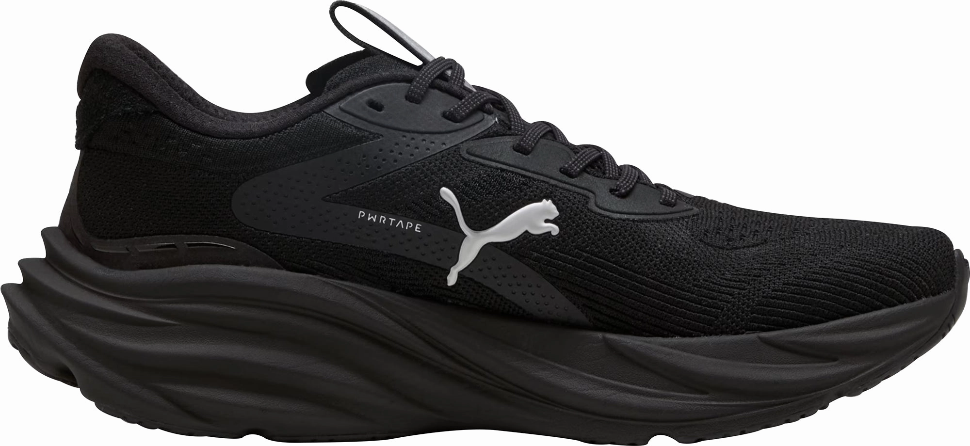 Ventilated Tongue Design Elevated Comfort Puma Magnify Nitro 3 Mens Running Shoes - Black