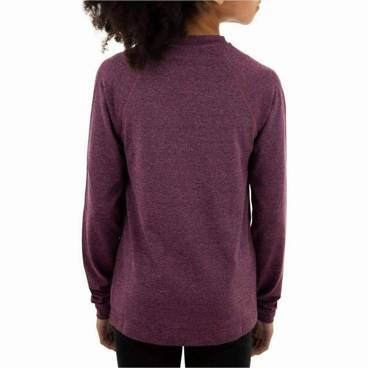 Flexible Cuff Design More Mile Train To Run Girls Long Sleeve Running Top - Purple