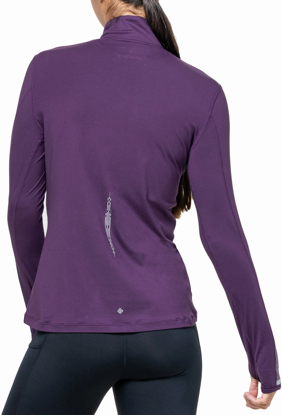 Work related Ronhill Tech Reflect Half Zip Long Sleeve Womens Running Top - Purple