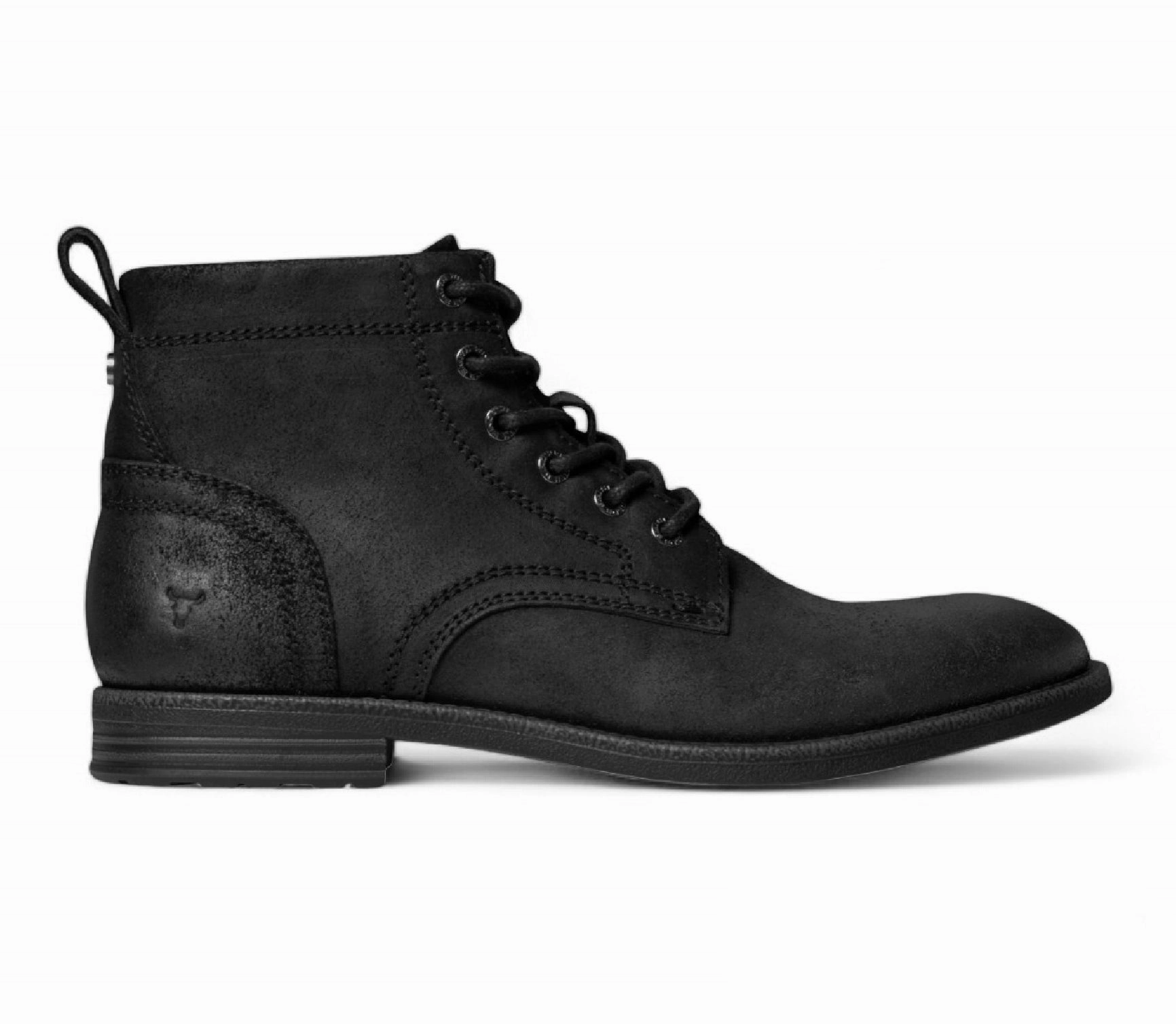Camping Trip Sebastian - Men's Black Lace Up Leather Desert Boots