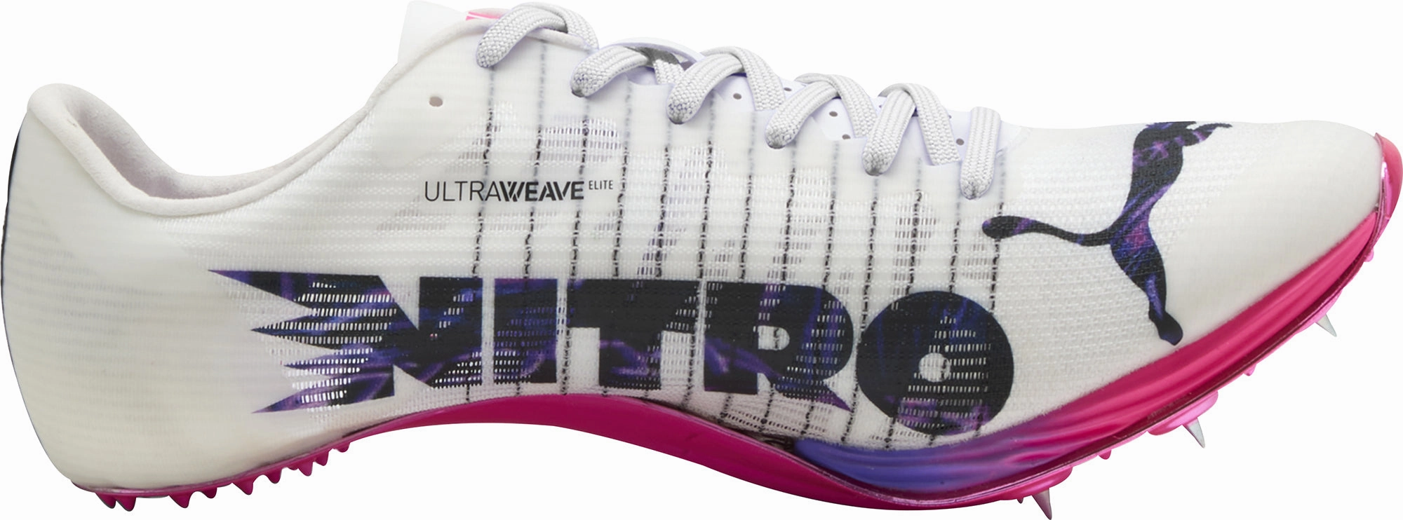 Puma evoSpeed Sprint Nitro Elite 2 Running Spikes - White Sport Agility