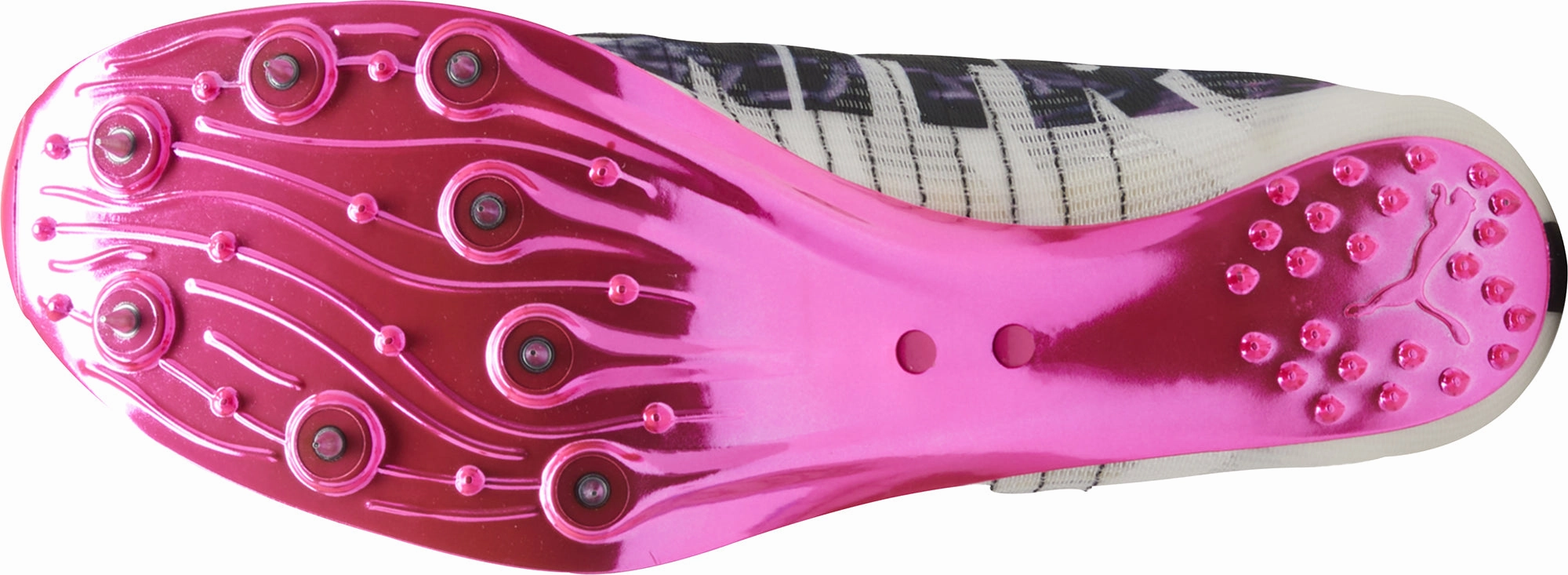 Puma evoSpeed Sprint Nitro Elite 2 Running Spikes - White Running Grip