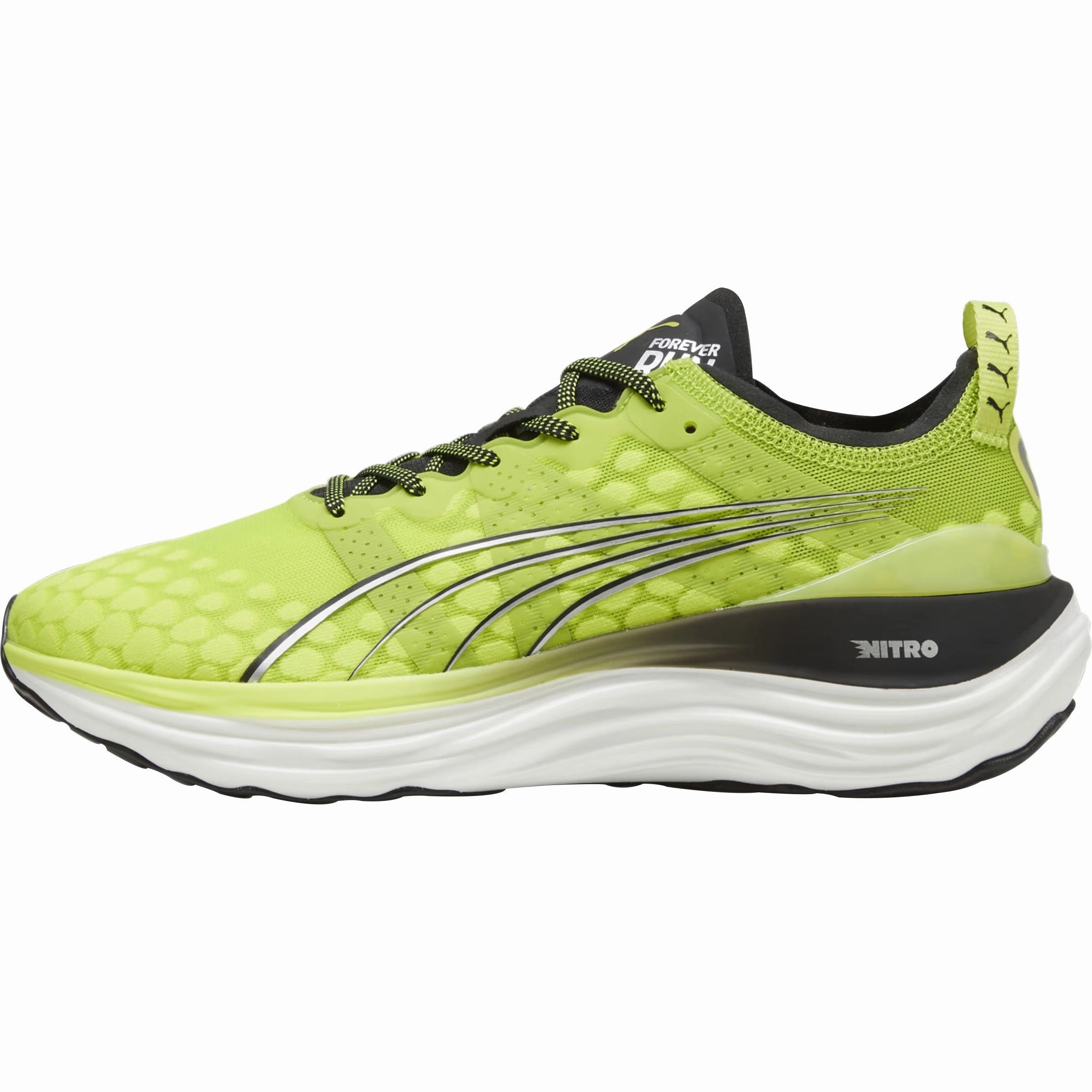 Puma ForeverRun Nitro Mens Running Shoes - Yellow Pressure Dispersion Performance Step