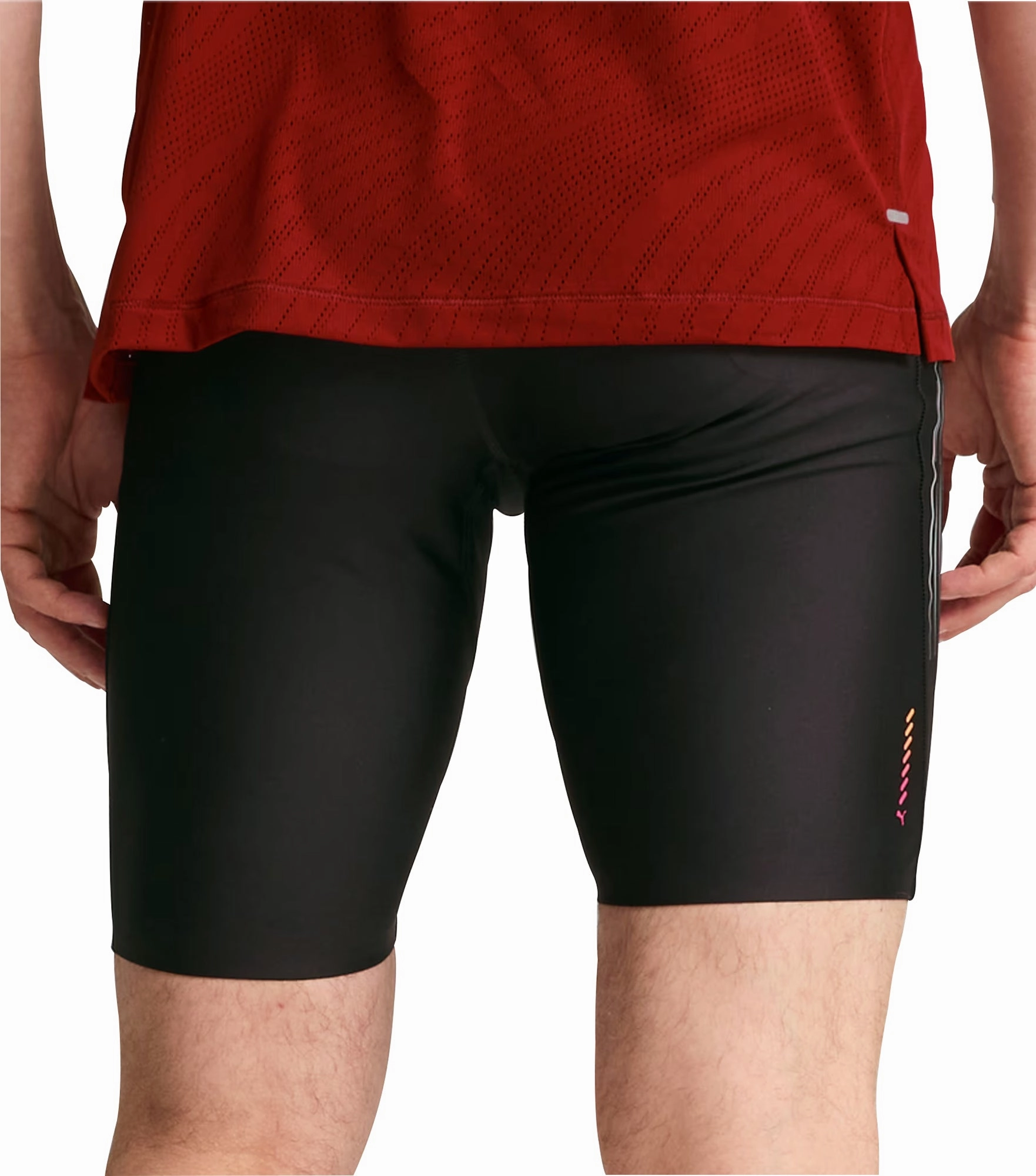 Puma Run Elite Mens Short Running Tights - Black Anti Sag Technology Beach Vibe