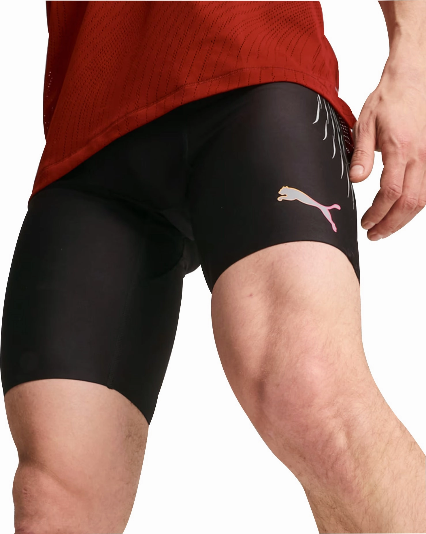 Puma Run Elite Mens Short Running Tights - Black Sport Style Fit All Purpose Wear