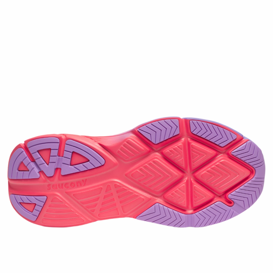 Body Balance Professional Design Saucony Women's Guide 18 Running Shoes in White/Crocus - Online Exclusive