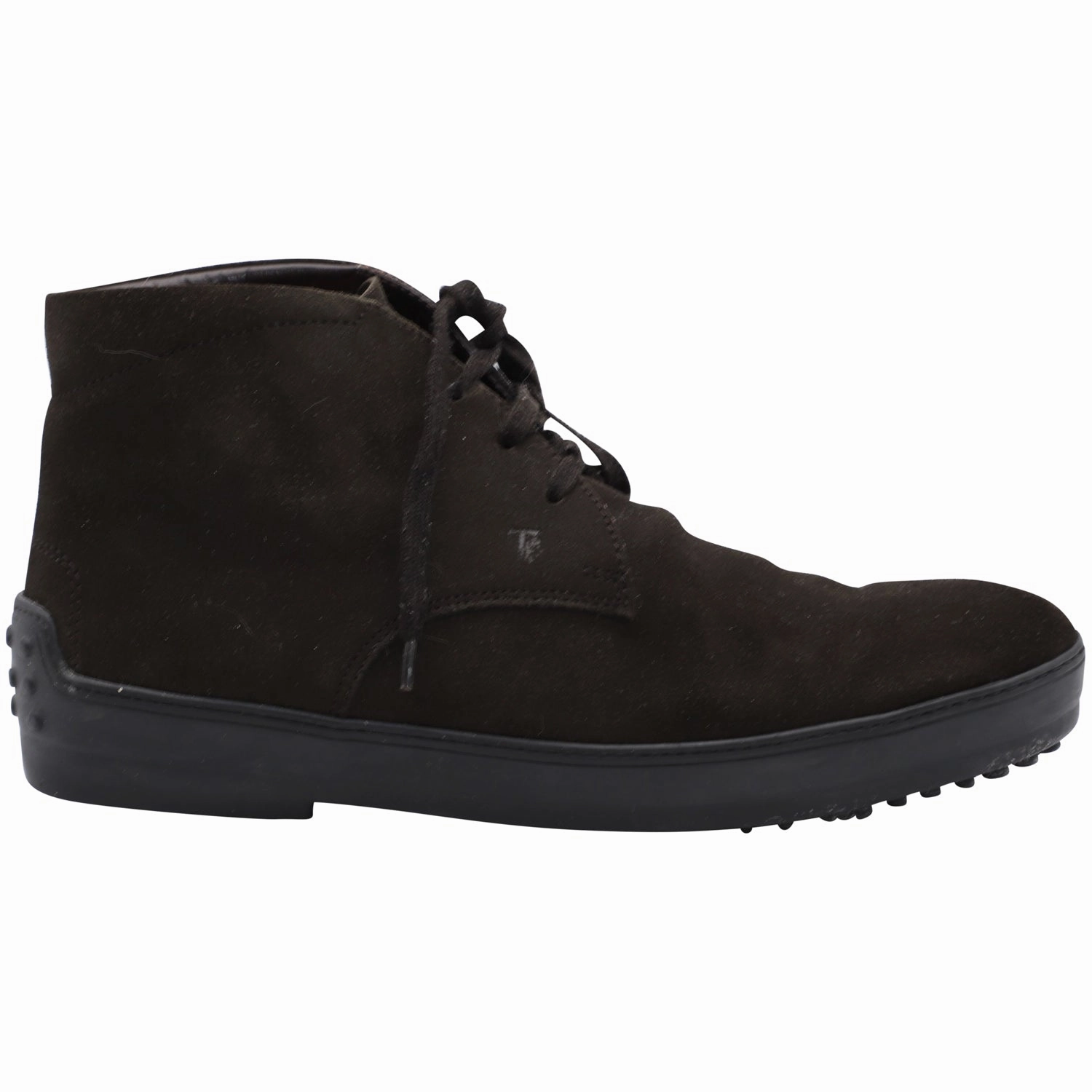 Tod's Winter Gommino Lace-up Ankle Boots in Dark Brown Suede Built For Adventure
