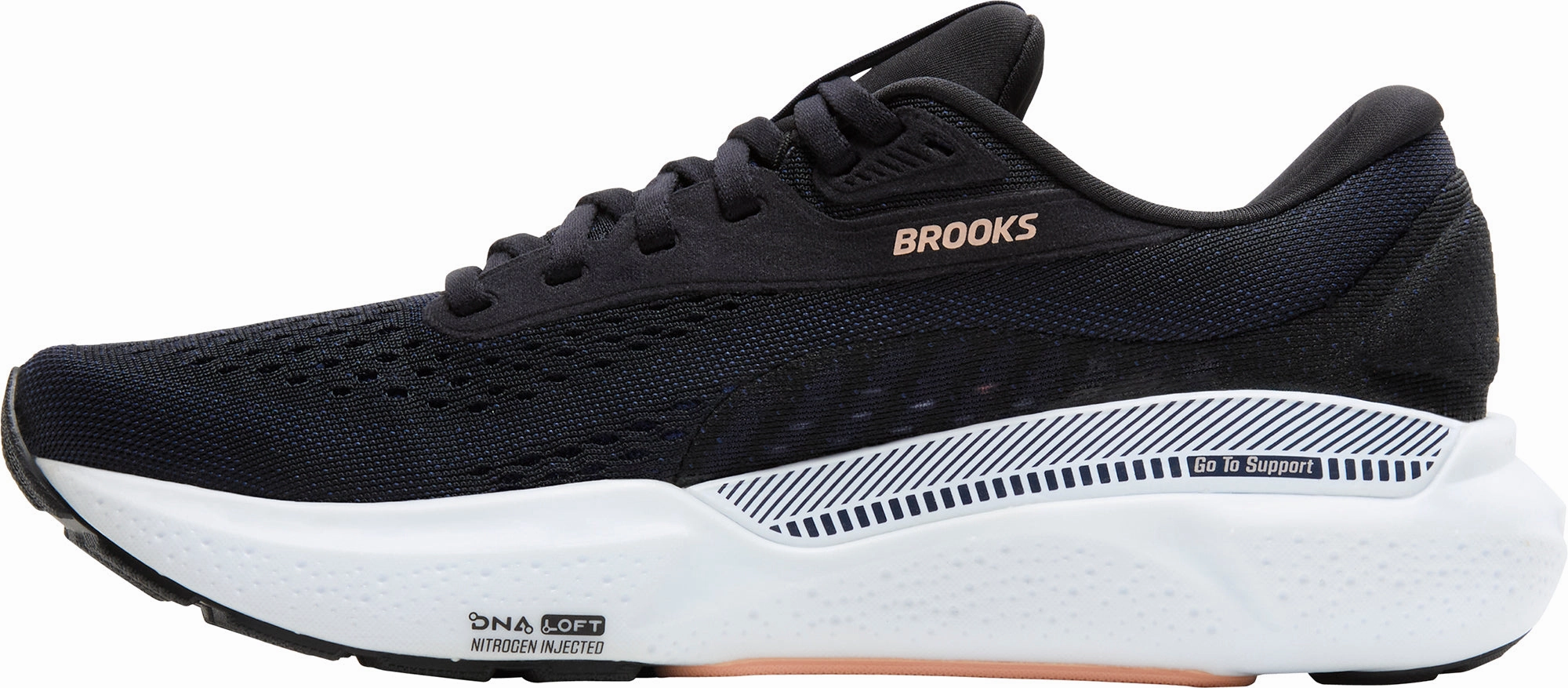 Brooks Adrenaline GTS 24 Womens Running Shoes - Black Smooth Fit Every Walk