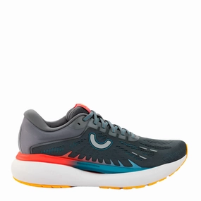 Truemotion Men's U-TECH Aion 3 Running Shoes in Castlerock/Orange.com/Tahitian Tide AW25 Ventilated Mesh