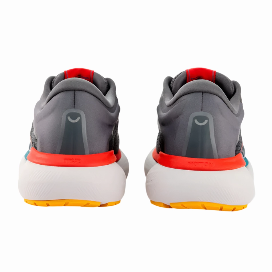 Truemotion Men's U-TECH Aion 3 Running Shoes in Castlerock/Orange.com/Tahitian Tide AW25 Sock Like Fit Technology Contoured Arch Design