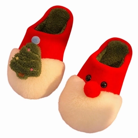 Comfort arch Women Rocking Around The Christmas Tree Fuzzy Slippers In Red