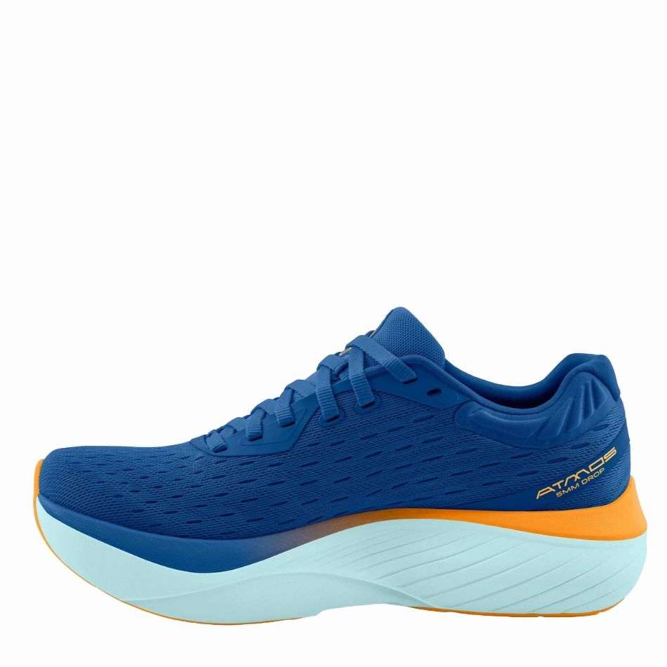 Lightweight Composite Topo Men's Atmos Running Shoes in Blue/Orange AW25