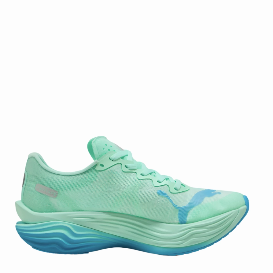 PUMA Men's Deviate NITRO Elite 3 Running Shoes in Mint Melt/Speed Blue AW25 Trail Performance