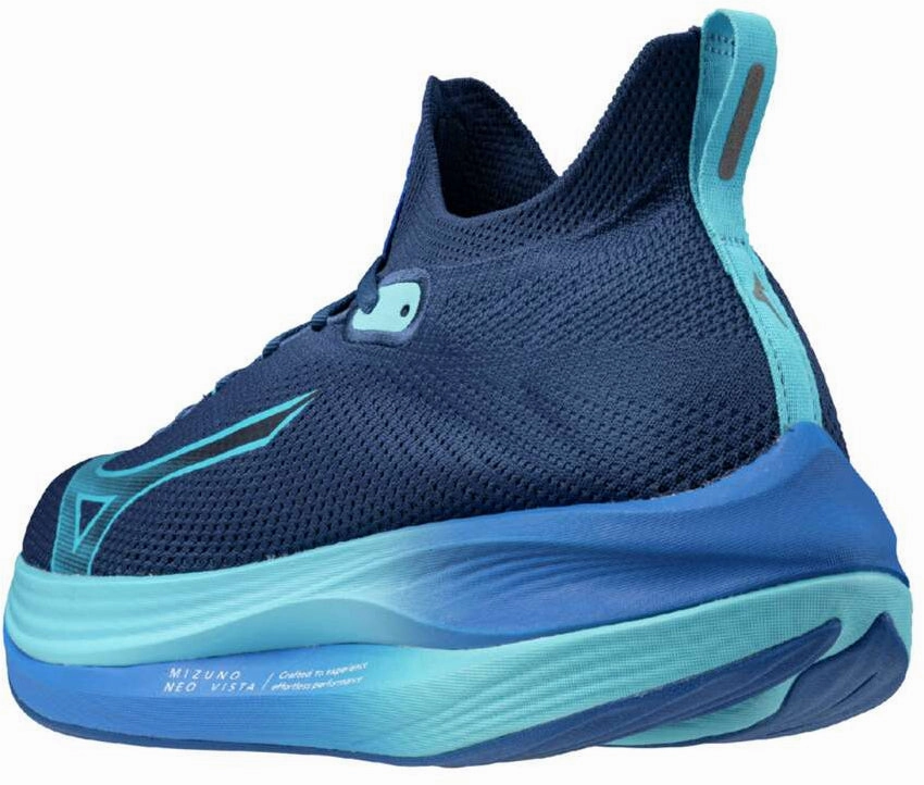 Mizuno Neo Vista Mens Running Shoes - Blue hot - weather shoes heart health