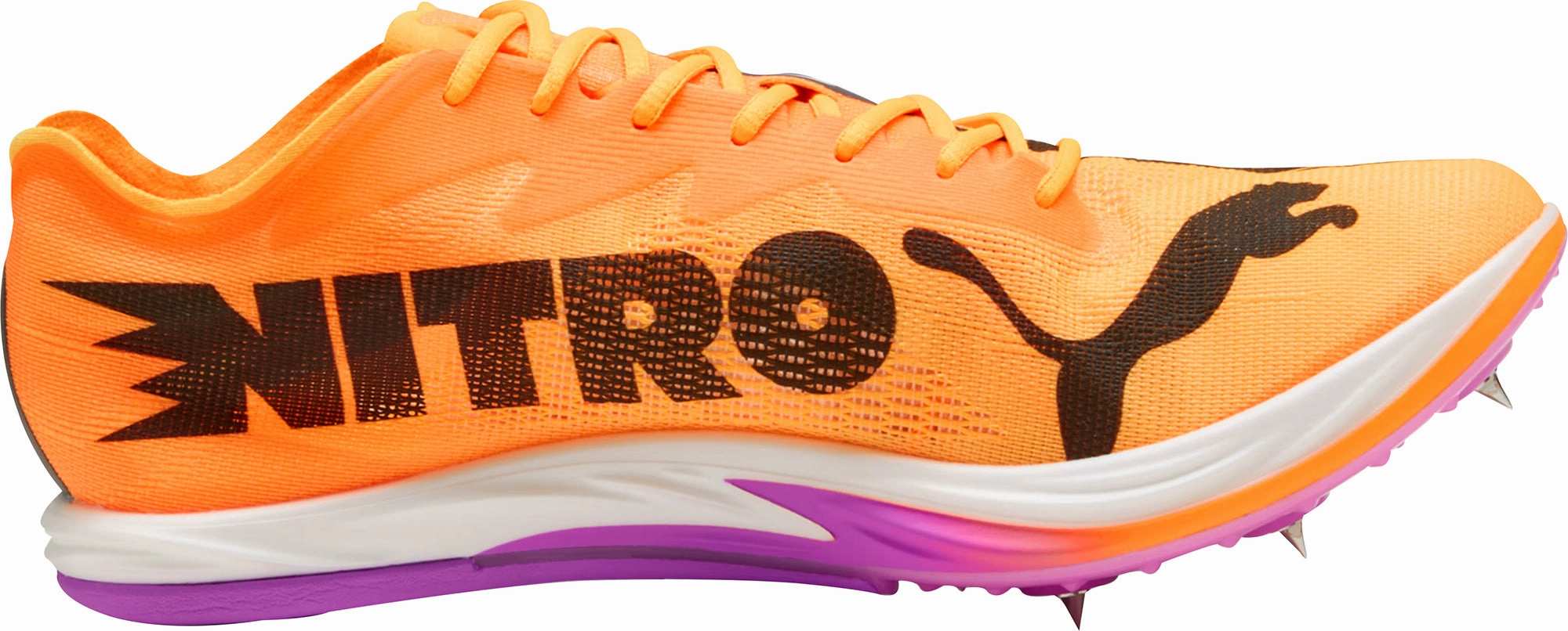Stable Build Leg Energy Puma Nitro Elite 3 Long Distance Running Spikes - Orange