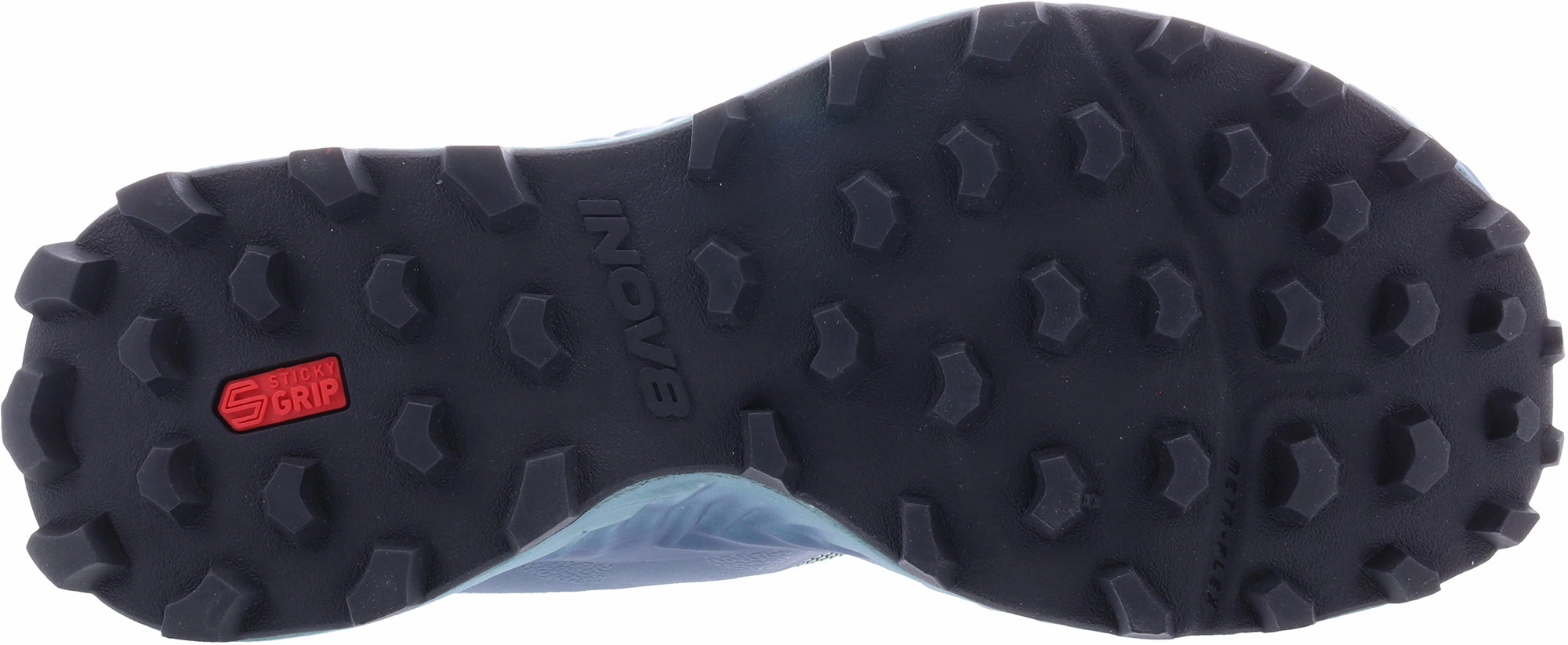 Airflow channels Inov8 Mudtalon WIDE FIT Womens Trail Running Shoes - Blue