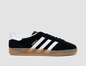 adidas Originals Gazelle Indoor Core Black / Fwtr White - Gum Cushioned Ankle