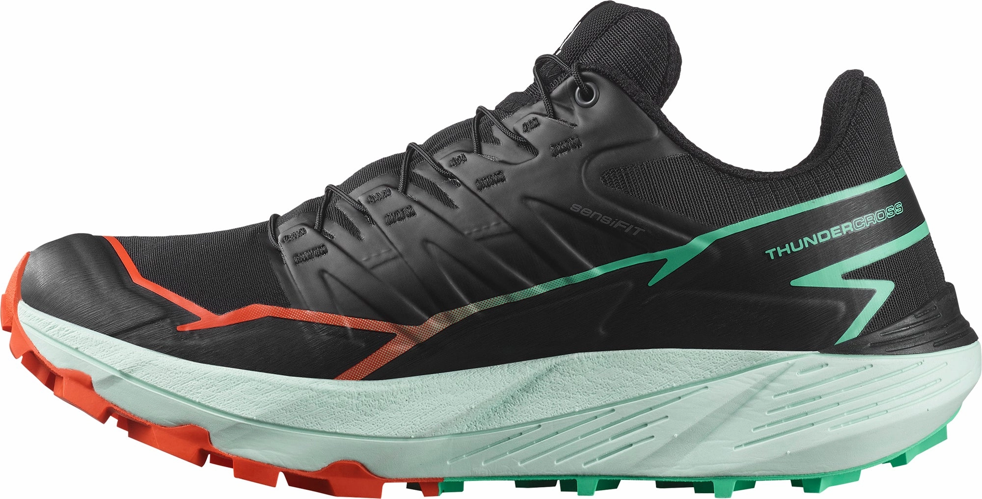 Salomon Thundercross Womens Trail Running Shoes - Black running for adventure