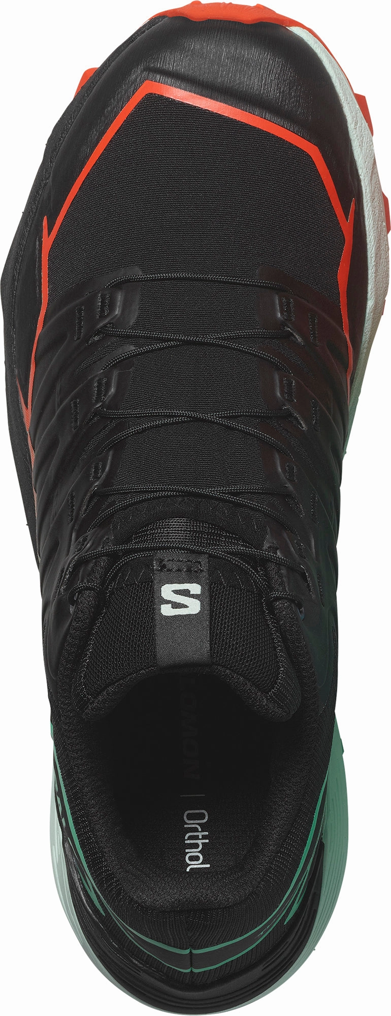 Salomon Thundercross Womens Trail Running Shoes - Black Pressure Distribution Sole on - road shoes