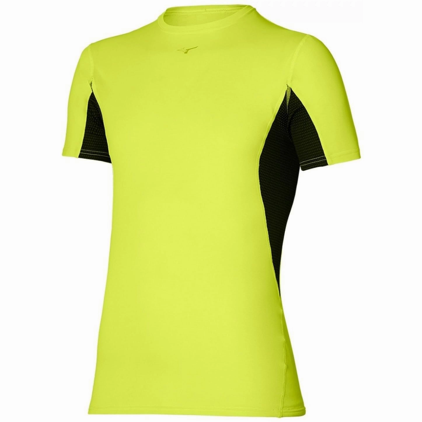 Informal charm Mizuno Breath Thermo Mid-Light Weight Short Sleeve Mens Running Top - Yellow