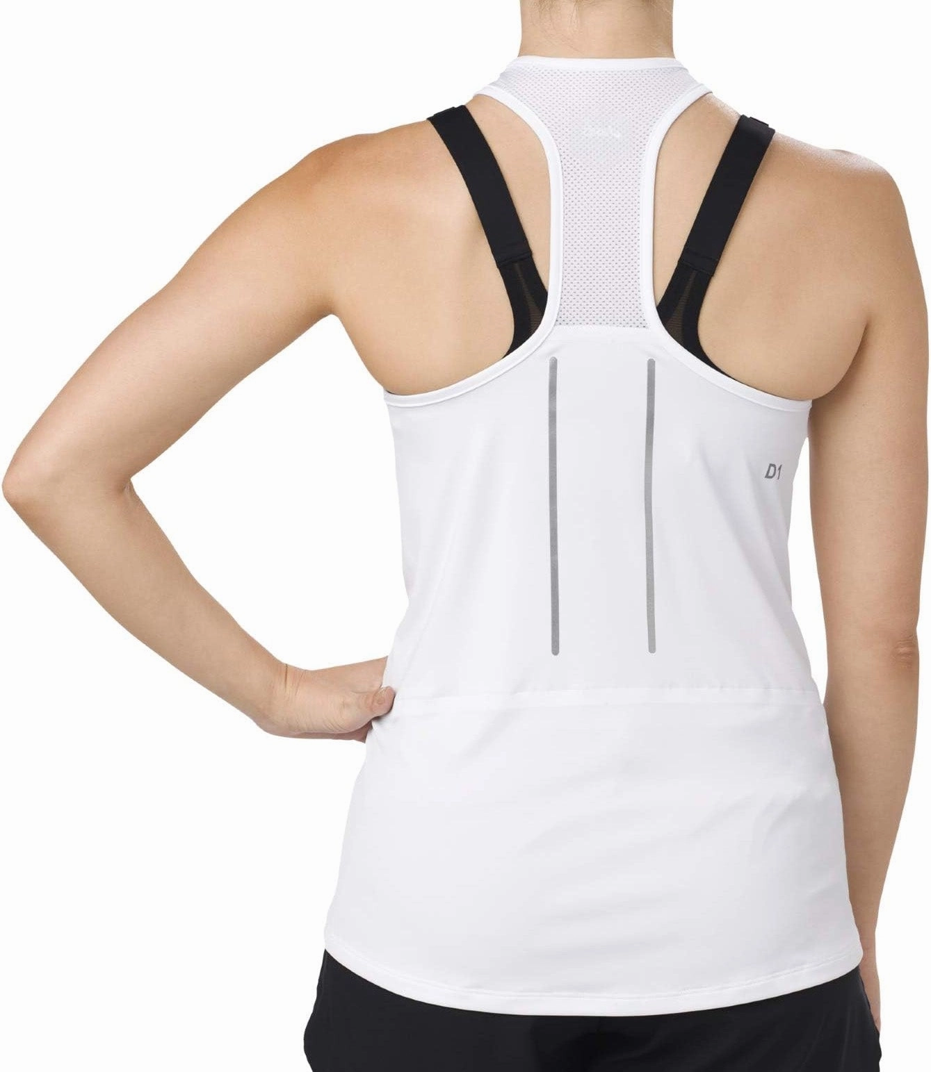 weekday look Ripstop Weave Asics Lite-Show Womens Running Vest Tank Top - White
