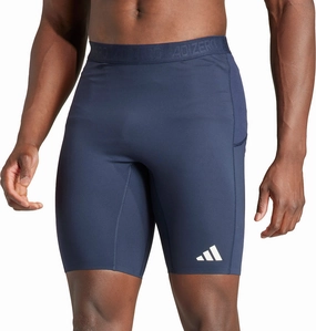 adidas Adizero Mens Short Running Tights - Navy hypoallergenic Comfort waistband
