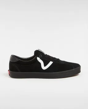 Vans Men's Sport Low Black/White Sneaker Sheos Track Hike High Quality Leather