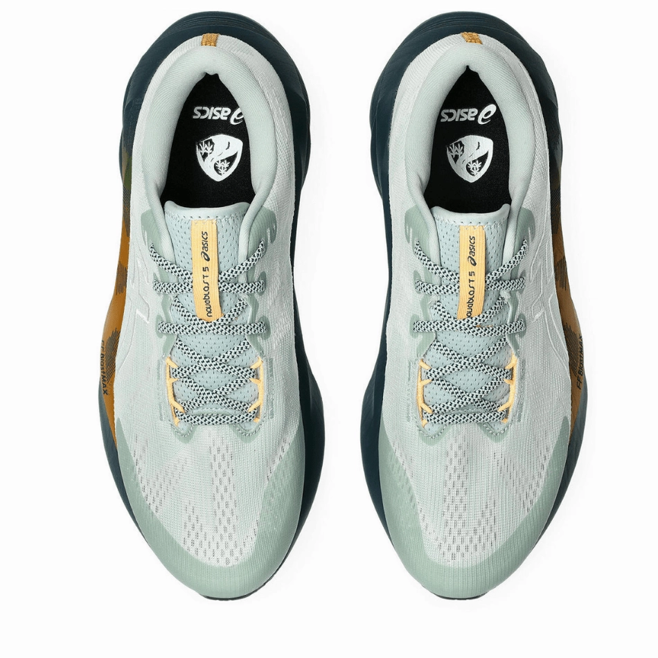 ASICS Men's NOVABLAST 5 TR Running Shoes in Nature Bathing/Lichen Rock AW25 shock - absorbing - midsole - feature shoes